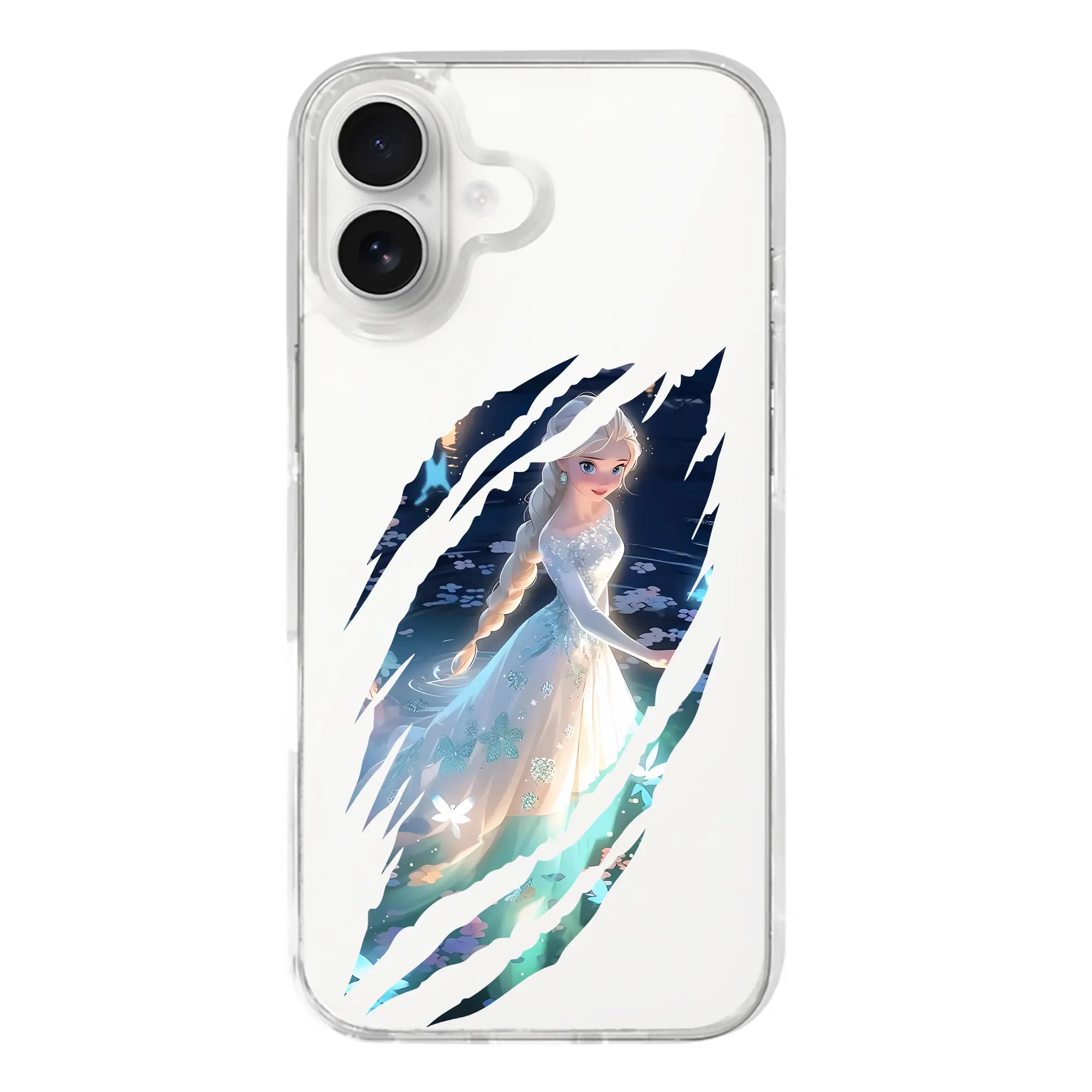 アナと雪の女王(Frozen) グッズ エルサ(Elsa) - iPhone 17シリーズ 透明スマホケース – 薄型・耐衝撃・精密フィット保護カバー